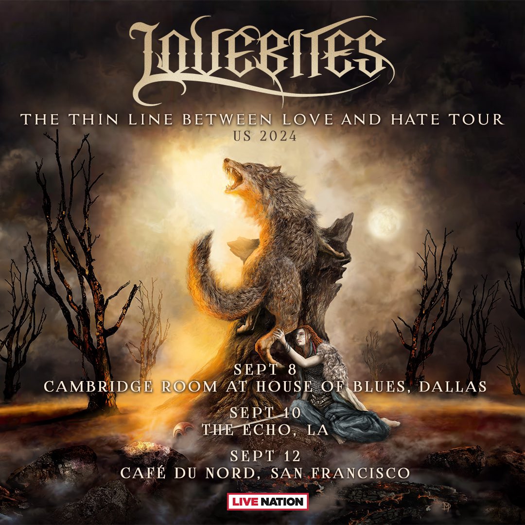 Lovebites Announces First US Tour: “The Thin Line Between Love and Hate”