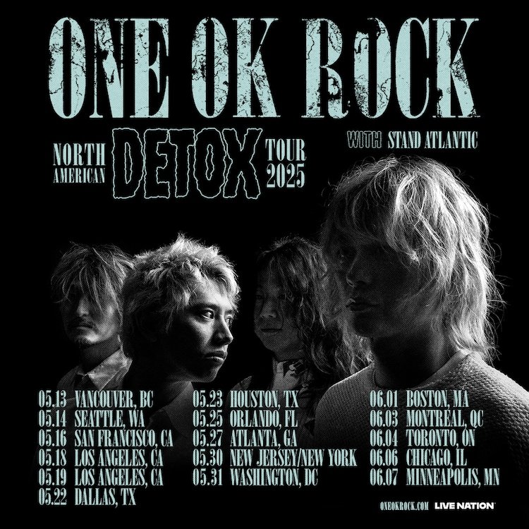 ONE OK ROCK Announces Biggest North American Tour in 2025